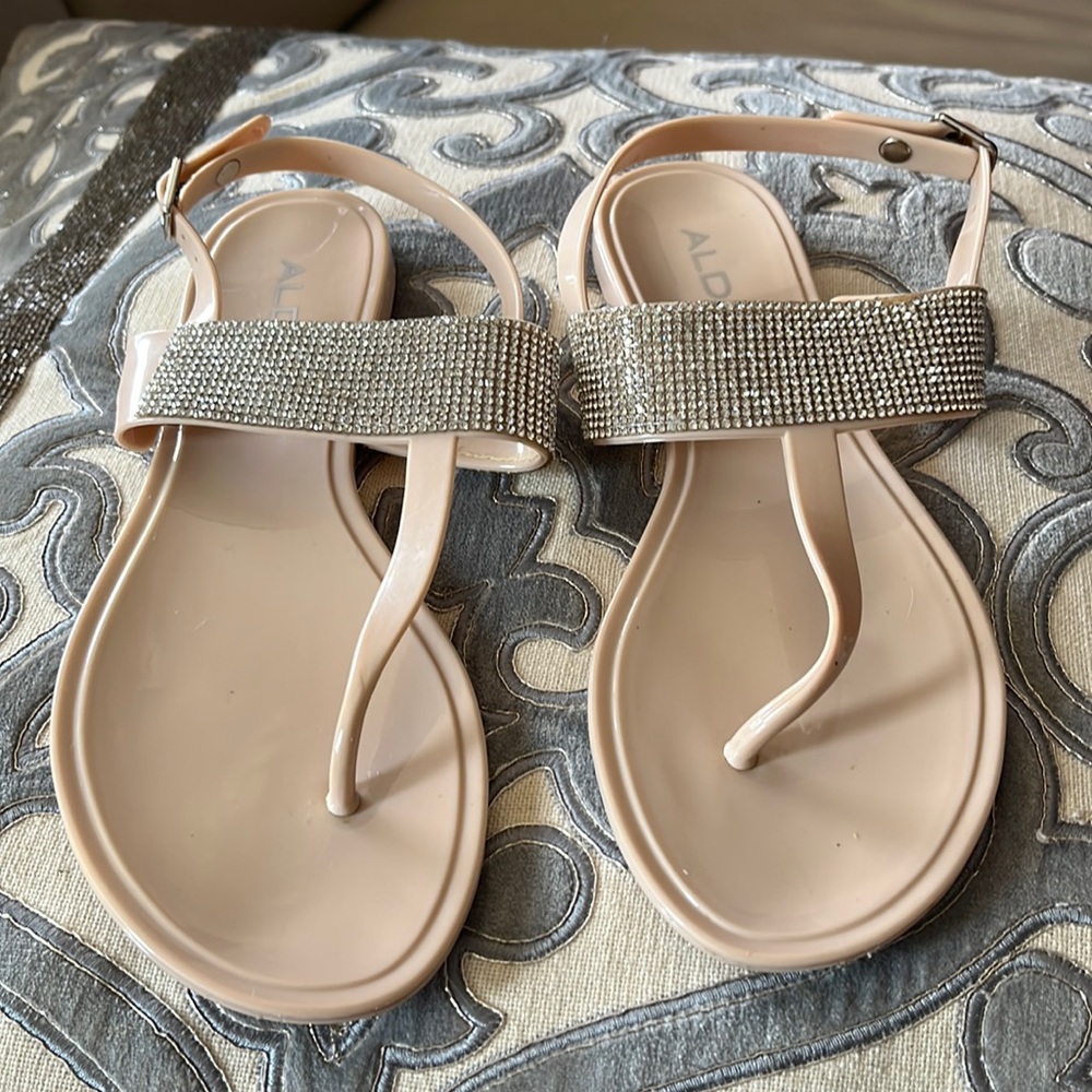 Bling flat sandals